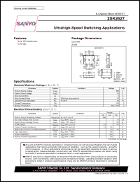 2SK2627 datasheet: N-Channel Silicon MOSFET Ultrahigh-Speed Switching Applications 2SK2627