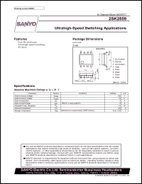 2SK2859 datasheet: N-Channel Silicon MOSFET Ultrahigh-Speed Switching Applications 2SK2859