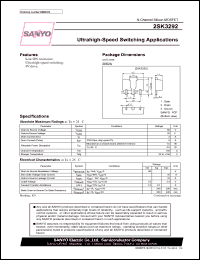 2SK3292 datasheet: N-Channel Silicon MOSFET Ultrahigh-Speed Switching Applications 2SK3292