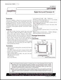 LV1110NM datasheet: Digital Surround Processor IC LV1110NM