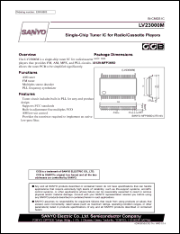 LV23000M datasheet: Single-Chip Tuner IC for Radio/Cassette Players LV23000M