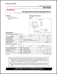 MCH3308 datasheet: Ultrahigh-Speed Switching Applications MCH3308