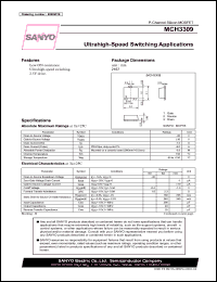 MCH3309 datasheet: Ultrahigh-Speed Switching Applications MCH3309