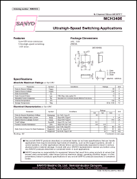 MCH3406 datasheet: Ultrahigh-Speed Switching Applications MCH3406