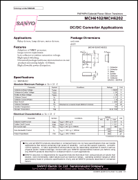 MCH6102 datasheet: DC / DC Converter Applications MCH6102