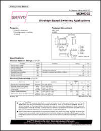 MCH6302 datasheet: Ultrahigh-Speed Switching Applications MCH6302