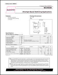 MCH6305 datasheet: Ultrahigh-Speed Switching Applications MCH6305