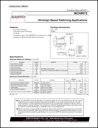 MCH6612 datasheet: Ultrahigh-Speed Switching Applications MCH6612