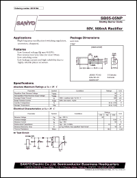 SB05-05NP datasheet: 50V, 500mA Rectifier Shottky Barrier Diode SB05-05NP