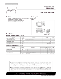 SBH15-03 datasheet: 30V, 1.5A Rectifier SBH15-03