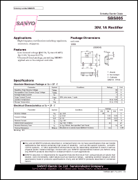 SBS005 datasheet: 30V, 1A Rectifier SBS005