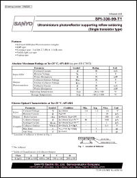 SPI-336-99-T1 datasheet: Ultraminiature photoreflector supporting reflow soldering (Single transistor type) SPI-336-99-T1