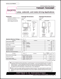 TND020F datasheet: Lamp-, solenoid-, and motor-driving Applications TND020F