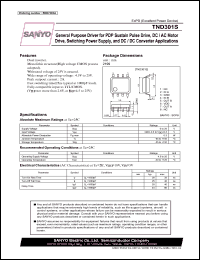 TND301S datasheet: General Purpose Driver for PDP Sustain Pulse Drive, DC / AC Motor Drive, Switching Power Supply, and DC / DC Converter Applications TND301S