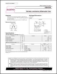 1SV316 datasheet: Variabe resistance Attenuator Use 1SV316
