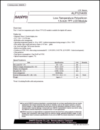 ALP121AXX datasheet: Low-Temperature Polysilicon 1.5-inch TFT LCD Module ALP121AXX