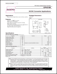 CPH3106 datasheet: PNP Silicon Epitaxial Planar Transistor DC/DC Converter Applications CPH3106