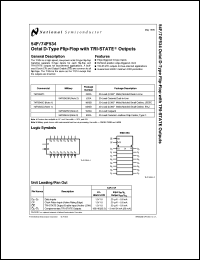 JM38510/34106B2 datasheet: Octal D Flip-Flop with TRI-STATE Outputs JM38510/34106B2