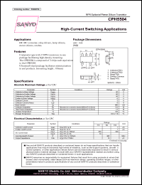 CPH5504 datasheet: NPN Epitaxial Planar Silicon Transistor High-Current Switching Applications CPH5504