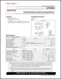 CPH5602 datasheet: N-Channel Silicon MOSFET Ultrahigh-Speed Switching Applications CPH5602