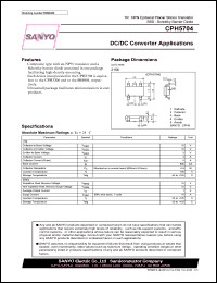 CPH5704 datasheet: TR : NPN Epitaxial Planar Silicon Transistor SBD : Schottky Barrier Diode DC/DC Converter Applications CPH5704