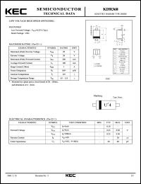 KDR368 datasheet: Schottky Barrier Diode KDR368