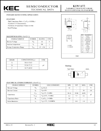 KDV1472 datasheet: FM Tuning KDV1472