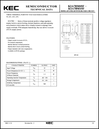KIA78M05F datasheet: 0.5A 3-Terminal Voltage Regulator KIA78M05F