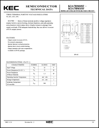 KIA78M15F datasheet: 0.5A 3-Terminal Voltage Regulator KIA78M15F