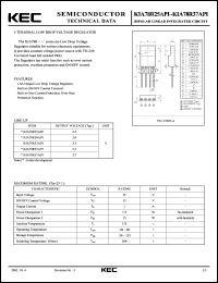 KIA78R25API datasheet: 1A 4-Terminal Low Drop(ON/OFF Controllable) KIA78R25API