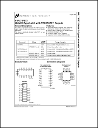 5962-9173801M2A datasheet: Octal D Latch with TRI-STATE Outputs 5962-9173801M2A
