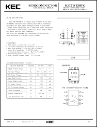 KIC7W126FK datasheet: Dual 3 State Buffer KIC7W126FK