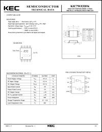 KIC7WZ32FK datasheet: Dual 2 Input OR Gate KIC7WZ32FK