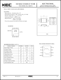 KIC7WZ38FK datasheet: Dual 2 Inverter NAND Gate KIC7WZ38FK