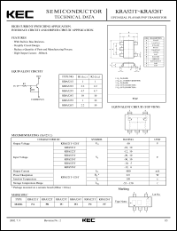 KRA524T datasheet: Built in Bias Resistor KRA524T