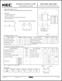 KRA560E datasheet: Built in Bias Resistor KRA560E