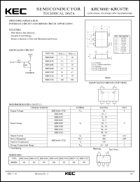 KRC667E datasheet: Built in Bias Resistor KRC667E