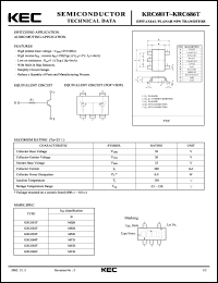 KRC681T datasheet: Built in Bias Resistor KRC681T