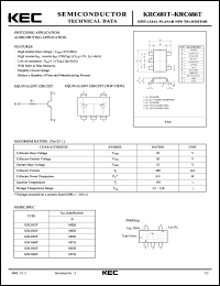 KRC683T datasheet: Built in Bias Resistor KRC683T