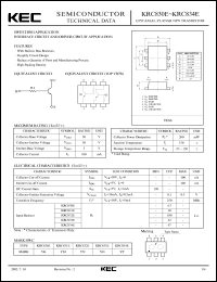 KRC830E datasheet: Built in Bias Resistor KRC830E