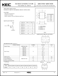 KRC838E datasheet: Built in Bias Resistor KRC838E