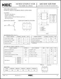 KRC862E datasheet: Built in Bias Resistor KRC862E