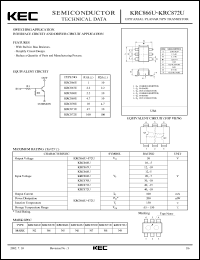 KRC867U datasheet: Built in Bias Resistor KRC867U