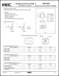 KRX204U datasheet: Built in Bias Resistor KRX204U