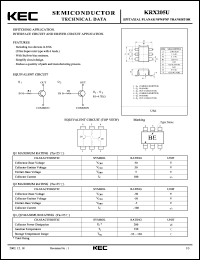 KRX205U datasheet: Built in Bias Resistor KRX205U