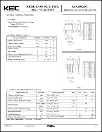 KTA1042L datasheet: General Purpose Transistor KTA1042L