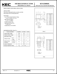 KTA1204D datasheet: Switching Transistor KTA1204D