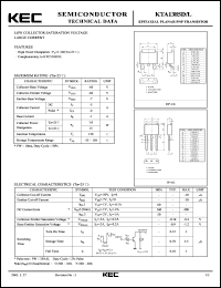 KTA1385L datasheet: Switching Transistor KTA1385L
