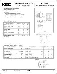 KTA501U datasheet: General Purpose Transistor KTA501U