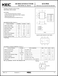 KTA701E datasheet: General Purpose Transistor KTA701E